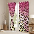 thumbnail image 3 of Manfei Gradient Bling Glitter Black Out Curtains for Children Teens Female,Cheetah Leopard Print Curtains Pack of 2 (42x63 Each),Dreamy Princess Bedroom Curtains,Super Cozy Room Decor, 3 of 6