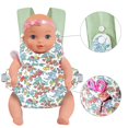thumbnail image 4 of Porte-poupée Bébé Poivron Vert - Sangles Réglables - Accessoire pour Peluches pour Enfants, 4 of 4