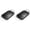 Black 2PCS, variant on Non Stick Vegetable Grilling Tray With Handle And Drain Holes Rectangular Meat Draining Pan