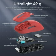 ATTACK SHARK X3 49g SUPERLIGHT Gaming Mouse, PixArt PAW3395 Sensor, BT/2.4G Wireless/Wired, 6 Adjustable DPI up to 26000, for Win10/11/Xbox/PS/Mac