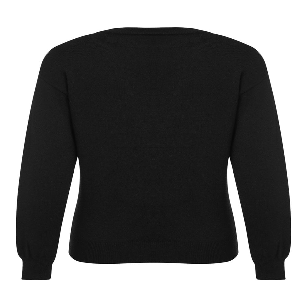 Pull Femme Chic Col V - Cachemire Hiver Léger, Grande Taille, Style Vintage Élégant - 8