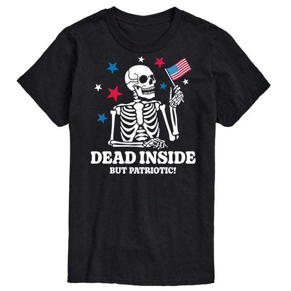 Instant Message - Dead Inside Patriotic - Men's Short Sleeve Graphic T-Shirt