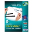 thumbnail image 1 of Avery Consumer Products AVE11443 Index Maker- Laser- Unpunched- 5-Tab- White- 25-Set, 1 of 1