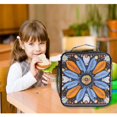thumbnail image 6 of Haosy Blue Orange White Feather Reusable Lunch Box Men/Women Insulated Lunch Bag for School Picnic Travel, 6 of 6
