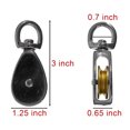thumbnail image 2 of Golberg Single Wheel Pulley - Swivel Base Steel Sheave - Multiple Sizes for You to Pick From, 2 of 4