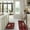 A, variant on Valentine's Day Kitchen Floor Mats Two Piece Set Water Absorbent Non-Slip Romantic Design Home Decor Festive Addition Household Protection