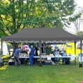 thumbnail image 3 of Pirecart 10' x 20' Pop up Canopy Tent Party Tent Outdoor Event Instant Tent Gazebo with 6 Removable Sidewalls and Carrying Bag, Adjustable Hight Canopy, Gray, 3 of 8