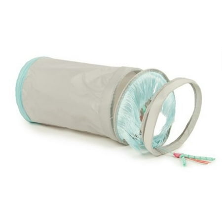 Gray Cat Tunnel - SmartyKat® Fringe Frenzy™ Cat Activity Tunnel
