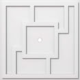 thumbnail image 2 of Ekena Millwork CMP22KX-01000 22 in. OD x 1 in. ID Square Knox Architectural Grade PVC Contemporary Ceiling Medallion, 2 of 4