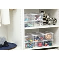 thumbnail image 3 of 1.3 Qt Small Storage Bin with Lid Plastic for Kids Craft Toy Sewing Organizer10 Packs 6.9"Lx5"Wx3"H, 3 of 6