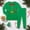 Green-2, variant on Christmas Pajamas for Kids Classic Santa Pajamas Long Sleeve Crew Neck Holiday Nightwear Big Boys Pajamas 7-8 Years