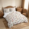 thumbnail image 2 of Erosebridal Mushroom Woodland Queen Bedding 7pcs,Forest Botanicals Bedding Comforter Set Queen,White Grey,Reversible, 2 of 6