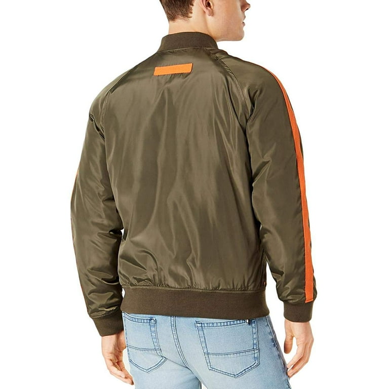 American Rag Chaqueta bomber de camuflaje para hombre, verde, talla S, Tank