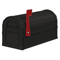 Salsbury Industries Mailbox, Black, Powder Coated, 1 Doors, Pedestal 4850BLK