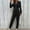 Black, variant on Jumpsuits for Women Fall Casual Sweatsuits Long Sleeve Zip Sweatshirts Jogger Sweatpants One Piece Romper Outfits