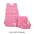 thumbnail image 2 of 3Pcs Bow Print Backpack, Water Resistant School Backpack with Shoulder Bag&Storage Bag, Lightweight Breathable Laptop Bag for Outdoor Travel (Pink), 2 of 10