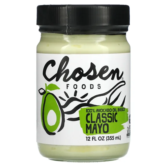100% Avocado Oil-Based Classic Mayo, 12 fl oz (355 ml) – Creamy & Healthy, Perfect for Spreads & Recipes
