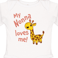 thumbnail image 4 of Inktastic My Nonna Loves me- cute giraffe Boys or Girls Long Sleeve Baby Bodysuit, 4 of 5