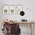 thumbnail image 4 of Stupell Industries Nighttime Animals & Lullabies Animals & Insects Painting White Framed Art Print Wall Art, 11 x 14, Set of 3, 4 of 10