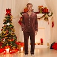 thumbnail image 2 of Family Pajamas Sets for Christmas Velour Pajamas Long Sleeve Button down Home Sleepwear Set Warm Pajamas Mommy and Me Pjs, 2 of 6