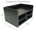 thumbnail image 3 of Excello Global Products Wooden Stackable Letter Tray - Black - EGP-HD-0420B, 3 of 4