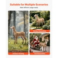 thumbnail image 6 of KFFKFF Durable Outdoor Deer Decoy, Realistic HDPE Doe for Hunting, Foldable Legs for Portability, Ideal for Garden and Yard Decoration, 1-Pack, 6 of 9