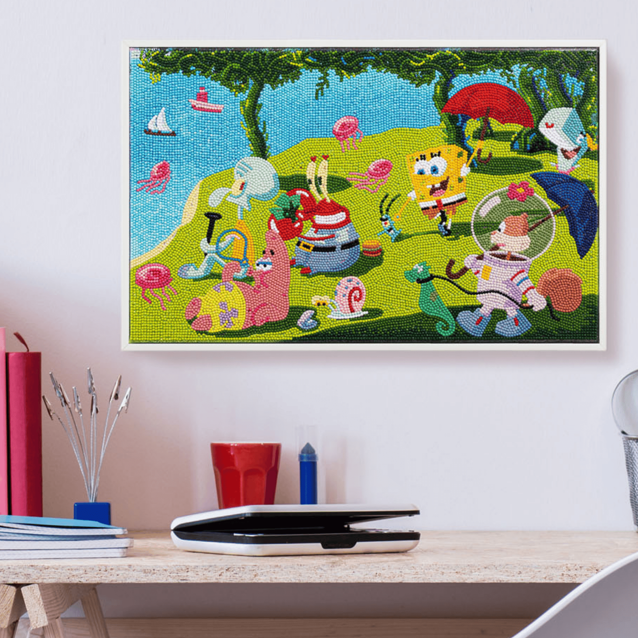 DIAMOND DOTZ® A SpongeBob Sunday Afternoon Diamond Painting Kit - 12.5" x 20"