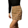 thumbnail image 3 of Seyurigaoka Women Vintage Short Skirts High Waist Split A-line Mini Skirts, 3 of 9