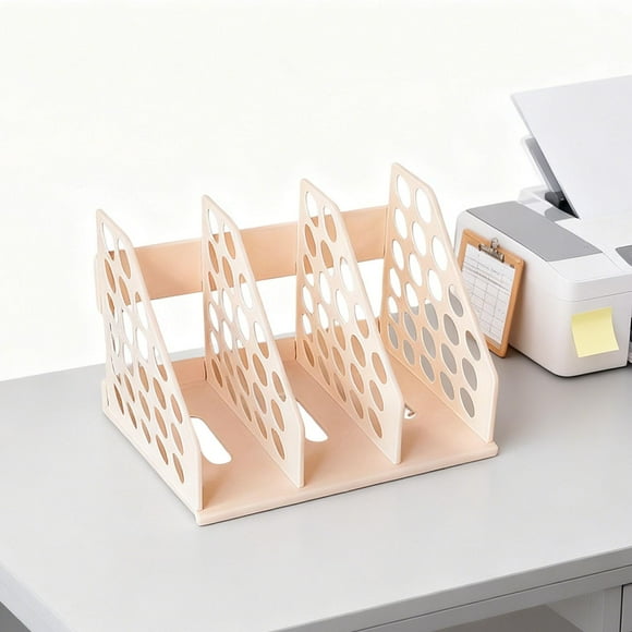 Organizador de archivos de escritorio, revistero, organizador de escritorio, clasificadores de espacio de trabajo resistentes, carpeta de archivos de Rosa