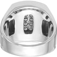 thumbnail image 5 of 14K White Gold Ibgoodman Men's Polished And Satin 1 1/5 Carat Aa Quality Diamond Cluster Ringsize 10 (Width 19.7) - Jbsp, 5 of 5