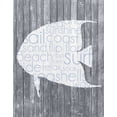 thumbnail image 2 of Gibbons, Lauren 12x14 White Modern Wood Framed Museum Art Print Titled - Fish Wood Panel, 2 of 4