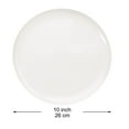 thumbnail image 2 of Youngever 10 Inch Plastic Plates, Large Plates, Dinner Plates, Set of 9 (Cream), 2 of 4