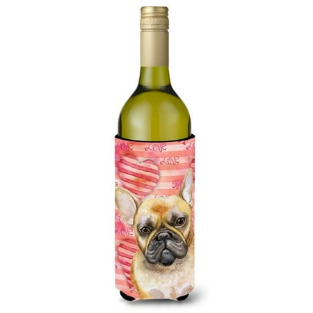 

French Bulldog Love Wine Bottle Beverge Insulator Hugger