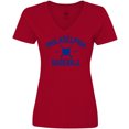 thumbnail image 3 of Inktastic Philadelphia Baseball Women's V-Neck T-Shirt, 3 of 5