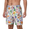 thumbnail image 2 of Uemuo Retro Musi Disco Pattern Mens Swim Trunks Quick Dry Board Shorts with Mesh Lining, Stretch Beach Shorts Quick Dry No-Chafing Board Shorts-X-Large, 2 of 9