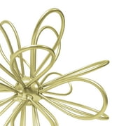 (4 pack) Mainstays 6in x 6in Contemporary Metal Floral Tabletop Orb, Gold