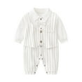 thumbnail image 1 of MIASHUI Barboteuse Garçon Combinaison Tenue de Smoking Manches Longues Gentleman Nœud Papillon Tenue Formelle pour, 1 of 2