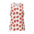 thumbnail image 4 of Haiem Strawberries Men Workout Tank Top Gym Bodybuilding Sleeveless Muscle T Shirts Athletic Tank Breathable Workout Shirt-Medium, 4 of 9