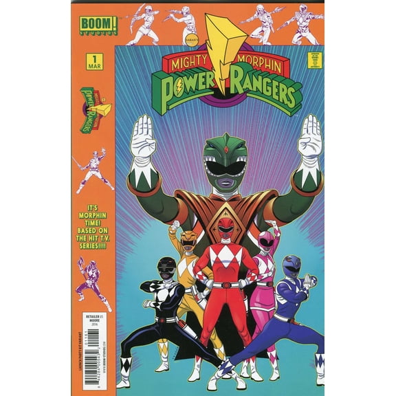 Mighty Morphin Power Rangers (5th Series) #1Y VF ; Boom! Comic Book