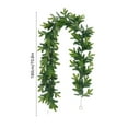 thumbnail image 3 of Btomtd 180cm Christmas Rattan Pines Needle Vines Garland Plastic Soft Rubber Green Leaves Decorative Strip Cedar Decor, F, 3 of 6