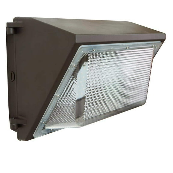 300-Watt Equivalent Integrated LED Bronze Dimmable Outdoor Wall Pack Light, Selectable CCT 3000K/4000K/5000K