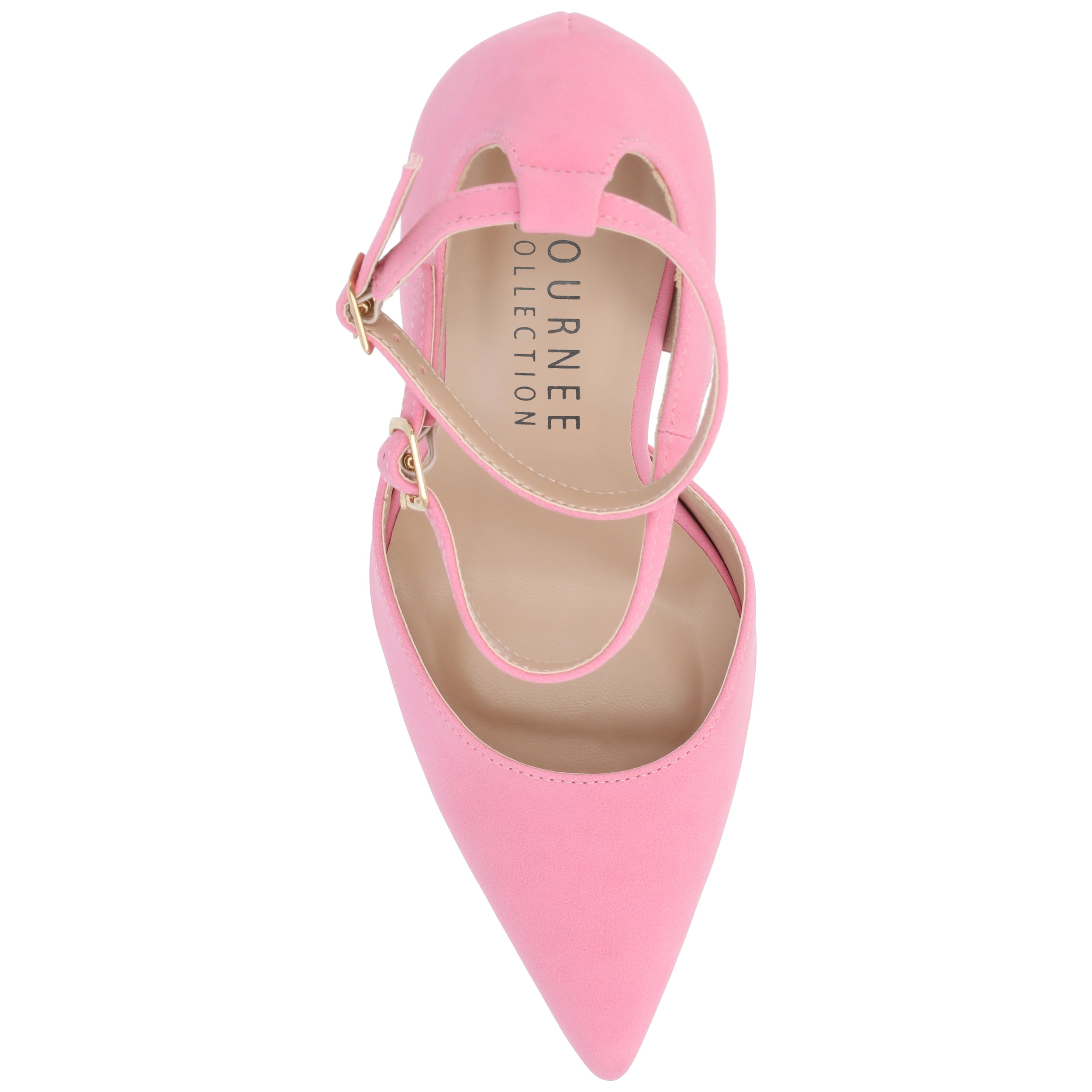 Journee Womens Lilyann Multi Strap Stiletto Pointed Toe Pumps