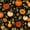 Color 2, variant on Halloween Fall Theme Peel and Stick Wallpaper 17.7in x 9.8ft Vintage Floral Orange White Red Flowers Beige Contact Paper for Living Room Kitchen Cabinets Party Decor