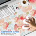 thumbnail image 2 of Long Mouse Pads for Desk,Pioneer Flower Floral Print Pattern Desk Mats on Top Of Desks, Desk Mouse Pad Extra Large with 3mm Non-Slip Base and Stitched Edge for Gaming,Office,Work,Home 47.3"x23.6", 2 of 6