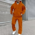 thumbnail image 4 of Letdown Sweatsuit For Men 2 Piece Outfits Sweatsuit Jogging Suits Full Zip Jacket Pants Outfits Jogging Athletic Suit Sets (Orange, XL), 4 of 8