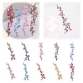 thumbnail image 6 of Zumic Purple Handmade Embroidered Floral Sewing Patch and Applique, 6 of 9