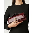 thumbnail image 3 of REMANLAND Women's PVC Tote Handbag, Evening Handbag with Detachable Chain Strap for Wedding Party Prom, 3 of 6