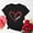 Black, variant on I Love You Gifts Aloohaidyvio Tops Plus Size,Womens Valentines Day Crewneck Printed Short Sleeve T-Shirt Casual Loose Shirt Tops