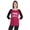Dark Pink & Black, variant on Women Raglan 3/4 sleeves Tshirt&nbsp;Home Is Where The Dog Is Shirt For Dog Lover Graphic Top