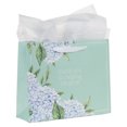 thumbnail image 3 of With Love Premium Thank You Gift Bag Set Thank You for Helping Me Grow, Green with Hydrangea Blooms Ideal for Mentors and Teachers, Inspirational Gift Wrap Bag Large Landscape 12.5" x 10" x 3.9", 3 of 3